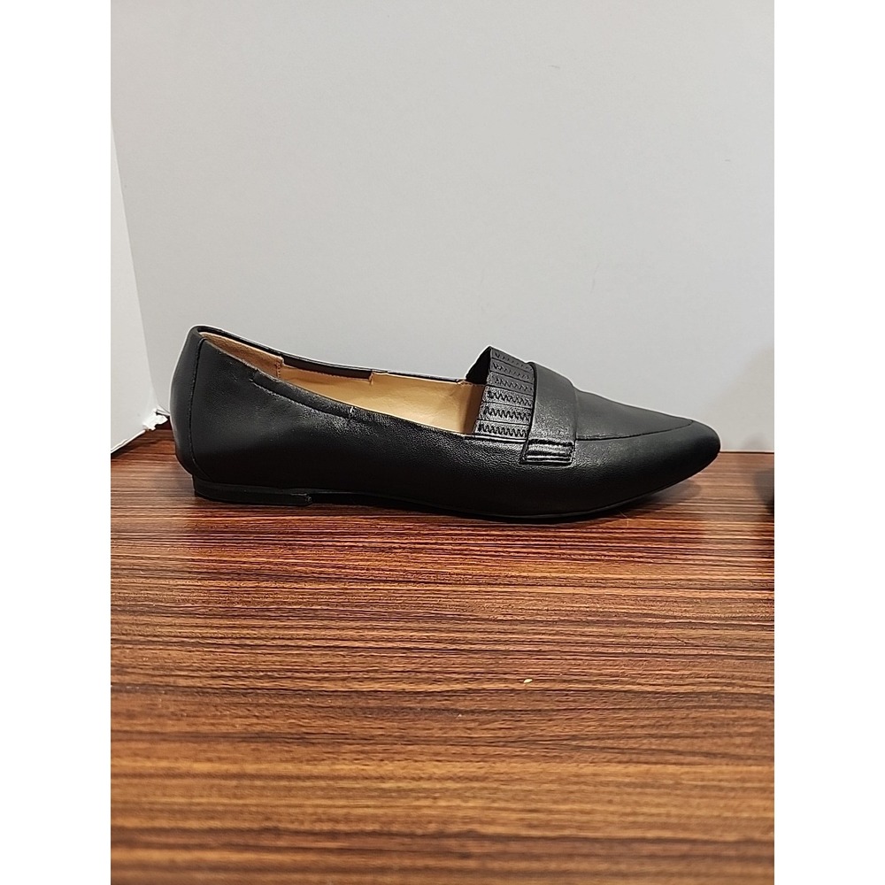 Trotters Flats Womens Size 8 M Emotion Loafer Black Leather Slip On - Picture 2 of 8